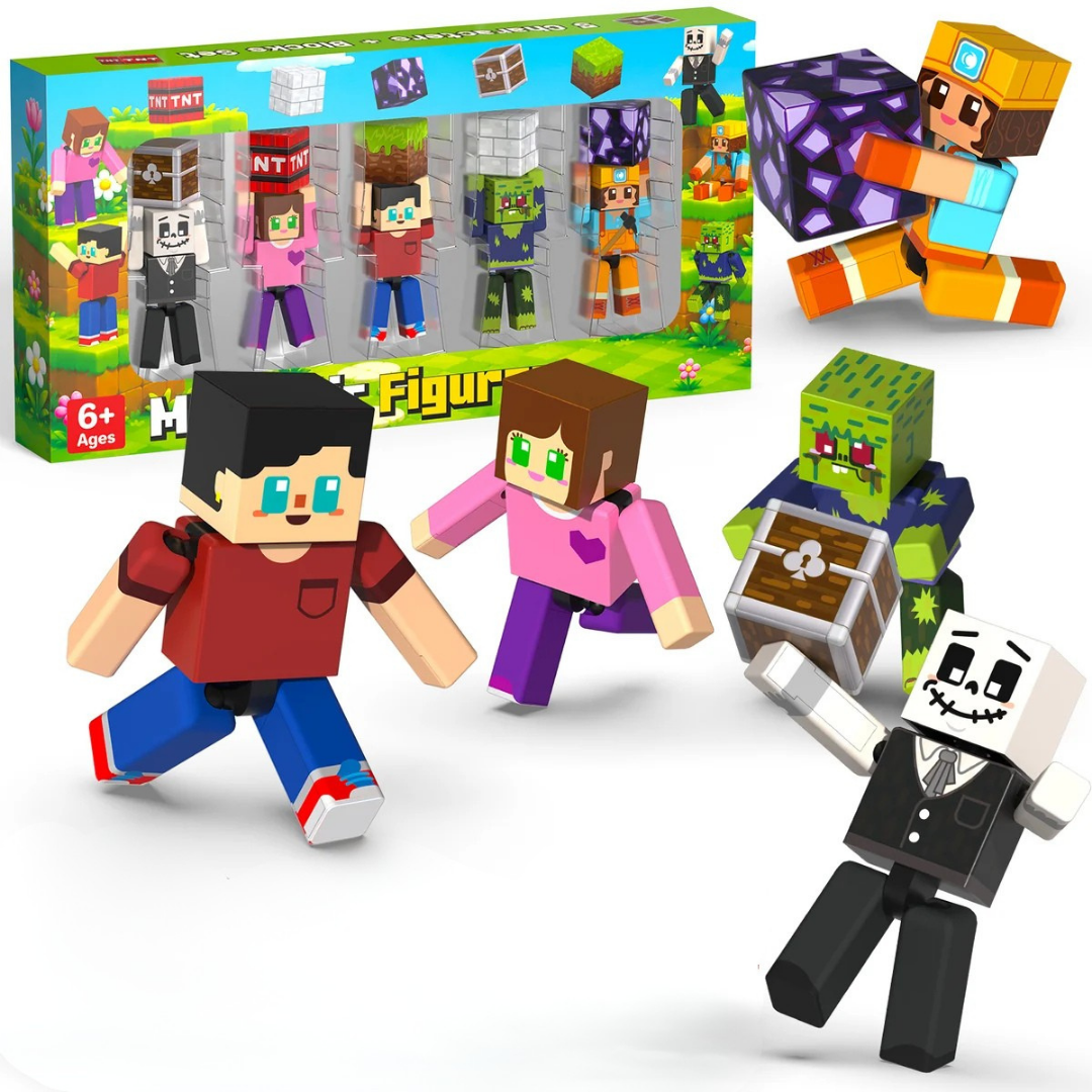 Magnetopia™【Mini Nation】Blocs de construction magnétiques | 5-20 pièces | 5,7 cm | Littleman