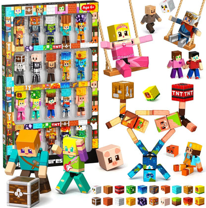 Magnetopia™【Mini Tale】Blocs de construction magnétiques | 10 pièces | 5,7 cm | Littleman