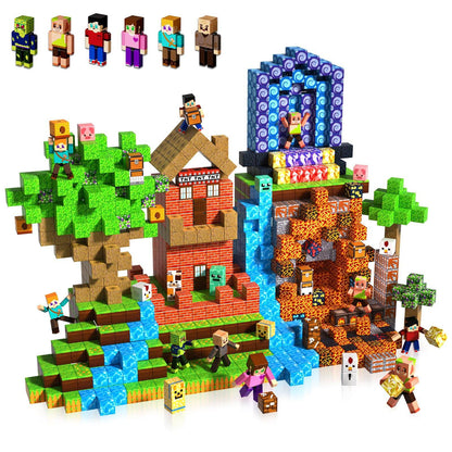 Magnetopia™【Jungle Field】Blocs de construction magnétiques | 160-464 pièces | 2 cm | Littleman