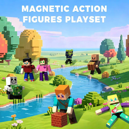 Magnetopia™【Mini Nation】Blocs de construction magnétiques | 5-20 pièces | 5,7 cm | Littleman