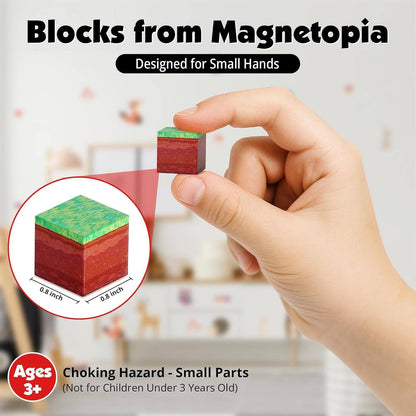 Magnetopia™【Mini Tale】Blocs de construction magnétiques | 10 pièces | 5,7 cm | Littleman