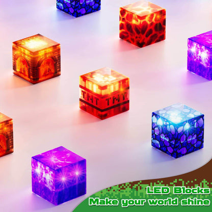 Magnetopia™【Volcano Basin】Blocs de construction magnétiques | 150-300 pièces | 2 cm | Lumineux