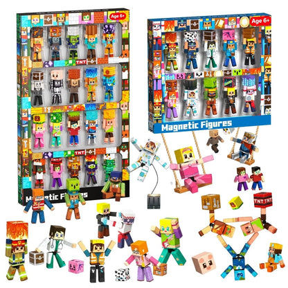 Magnetopia™【Mini Profession】Blocs de construction magnétiques | 10 pièces | 5,7 cm | Littleman