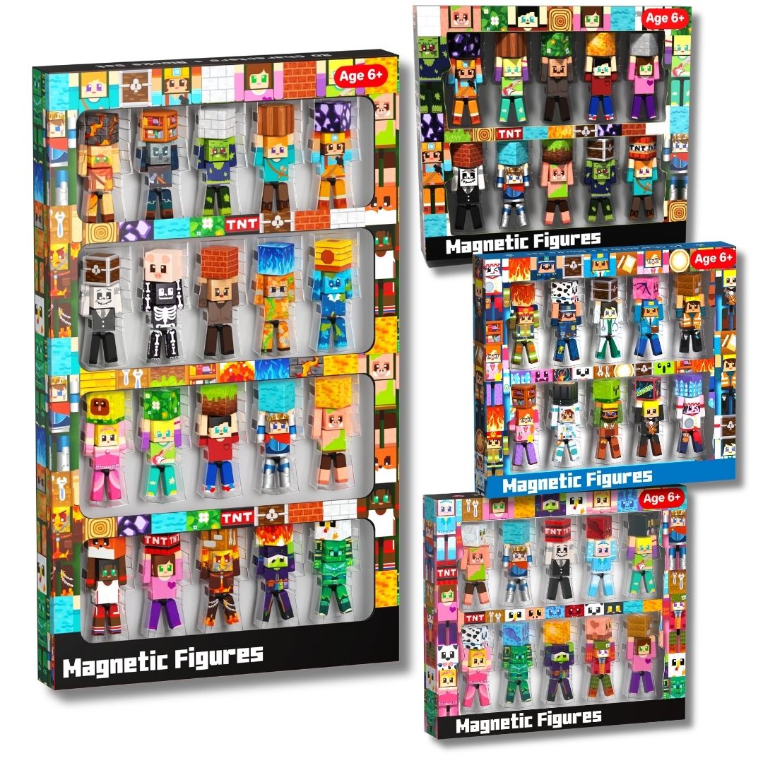 Magnetopia™【Jungle Field】Blocs de construction magnétiques | 160-464 pièces | 2 cm | Littleman