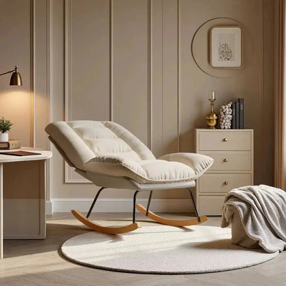 SLOWEN – Rocking Chair Lin & Bois de Hêtre