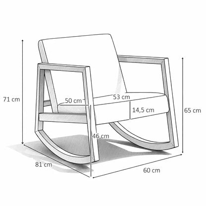 NORDEN – Rocking Chair Nordique Bouclette