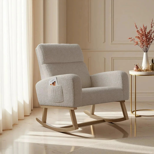 FLOVRA - Rocking Chair Teddy Dossier Haut