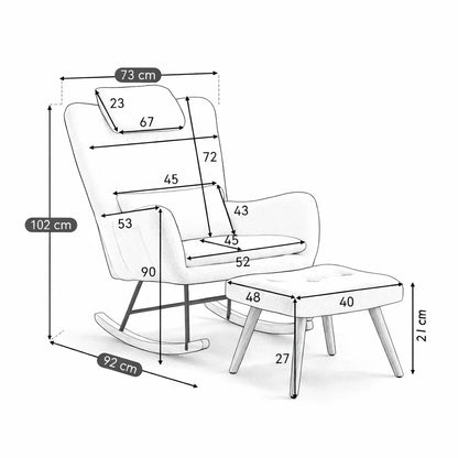 VERONA - Rocking Chair Ergonomique Allaitement