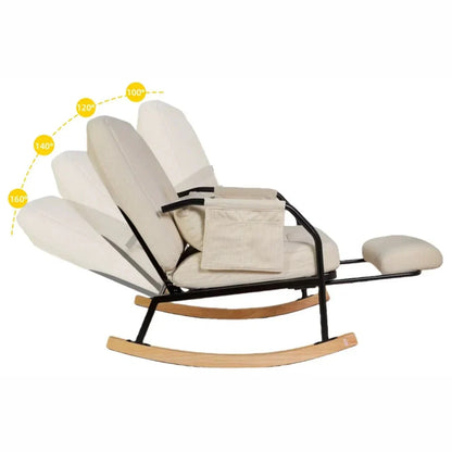 KORVEN – Rocking Chair Inclinable Corduroy