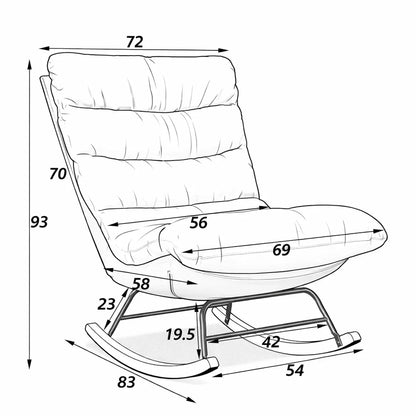 MELLOW – Fauteuil à Bascule Confort Cocon