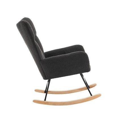 LUMIO – Fauteuil à Bascule Bouclé