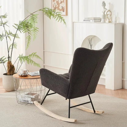 LUMIO – Fauteuil à Bascule Bouclé