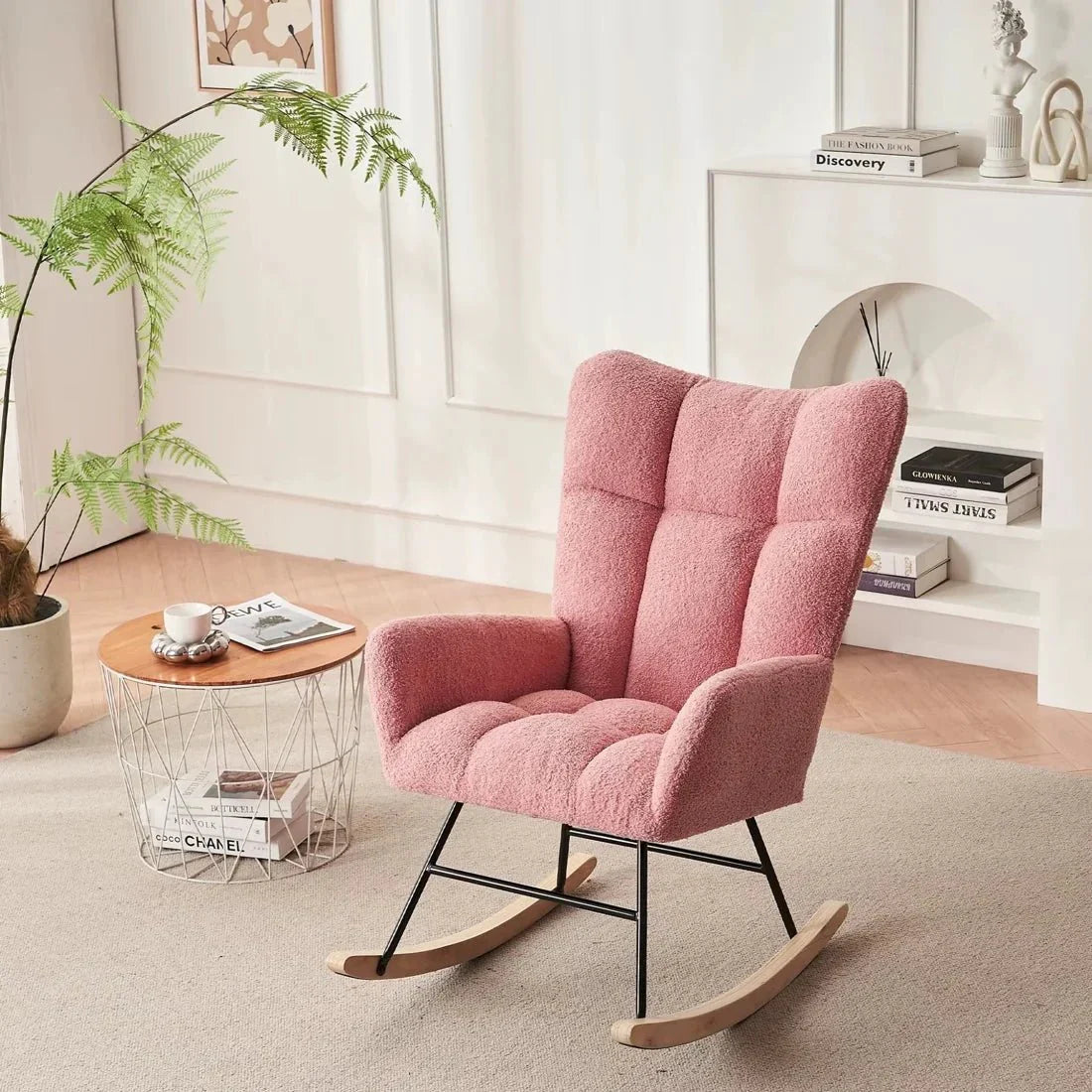 LUMIO – Fauteuil à Bascule Bouclé