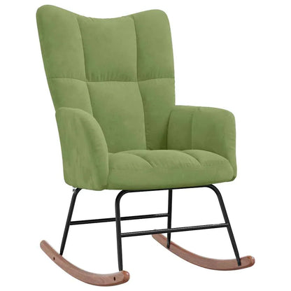 MOLVIK – Rocking Chair Velours Rembourré Ultra Confortable
