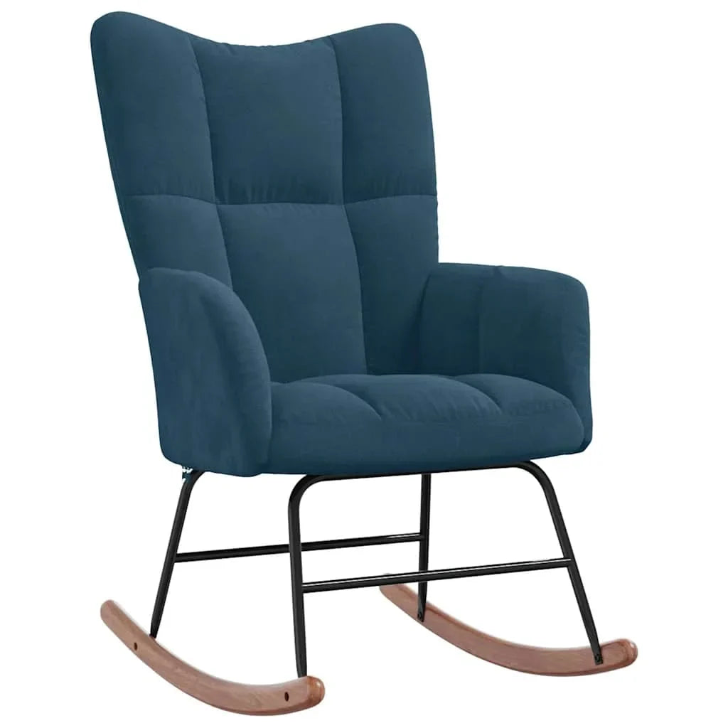MOLVIK – Rocking Chair Velours Rembourré Ultra Confortable