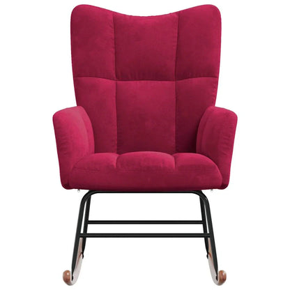 MOLVIK – Rocking Chair Velours Rembourré Ultra Confortable