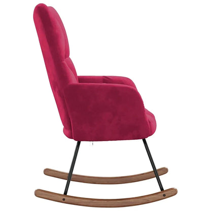 MOLVIK – Rocking Chair Velours Rembourré Ultra Confortable
