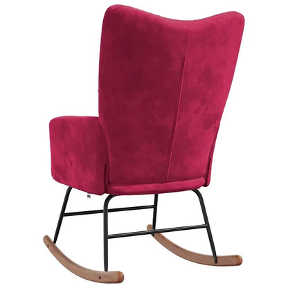 MOLVIK – Rocking Chair Velours Rembourré Ultra Confortable
