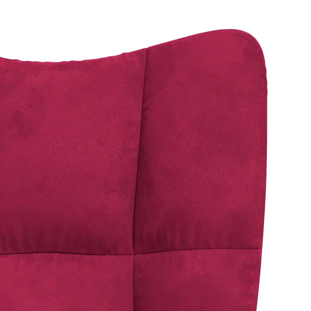 MOLVIK – Rocking Chair Velours Rembourré Ultra Confortable
