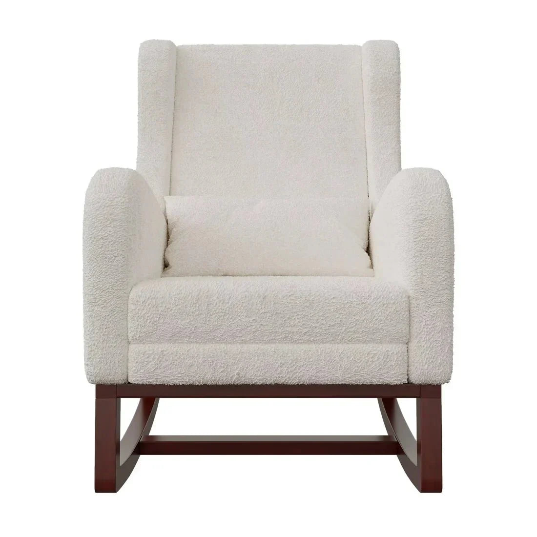 OSLO – Rocking Chair Teddy Blanc Ivoire avec Repose-Pieds