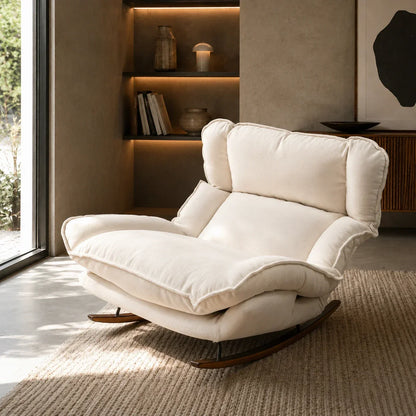 BERGEN - Rocking Chair Paresseux Inclinable Doux