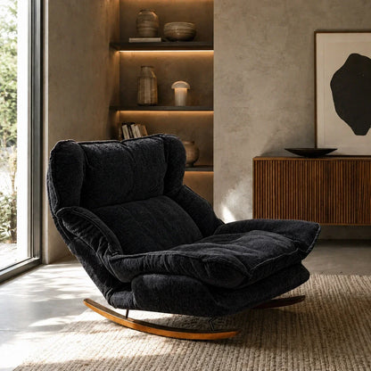 BERGEN - Rocking Chair Paresseux Inclinable Doux