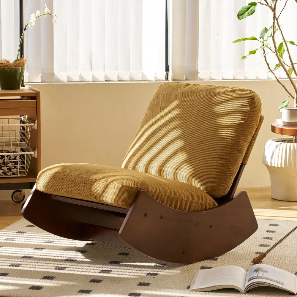 KANOA CHAIR – Rocking Chair Rétro Velours