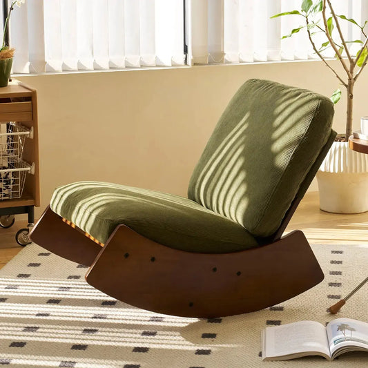 KANOA CHAIR – Rocking Chair Rétro Velours